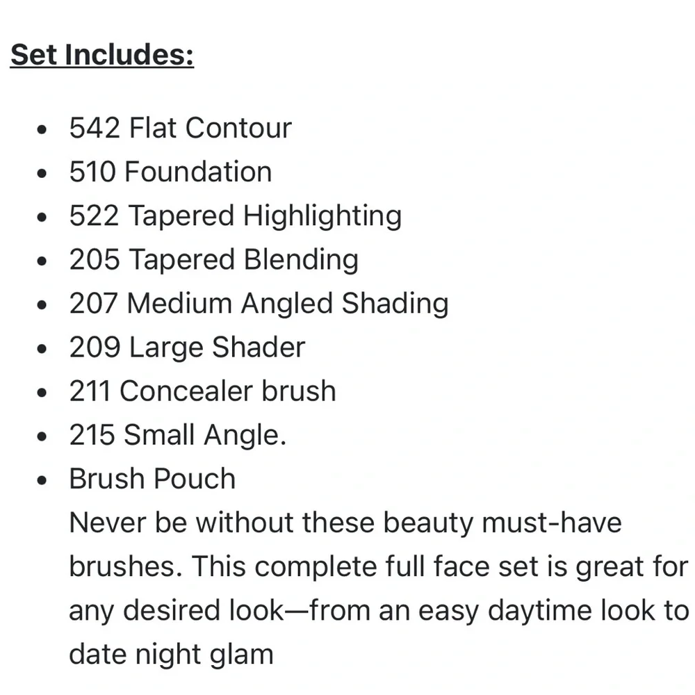 LUXIE Glitter and Gold Brush Set